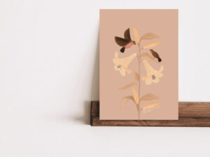 Kaart lilies and sparrows