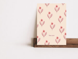 Kaart bloemen voor jou