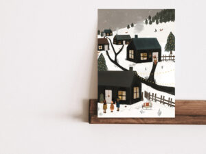 Kerstkaart deel het uit