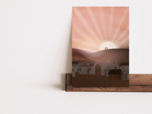 Kerstkaart zie het licht